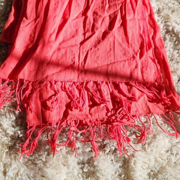 Bundle of Two Scarves Pink Cotton Hollister Scarf - Picture 3 of 4